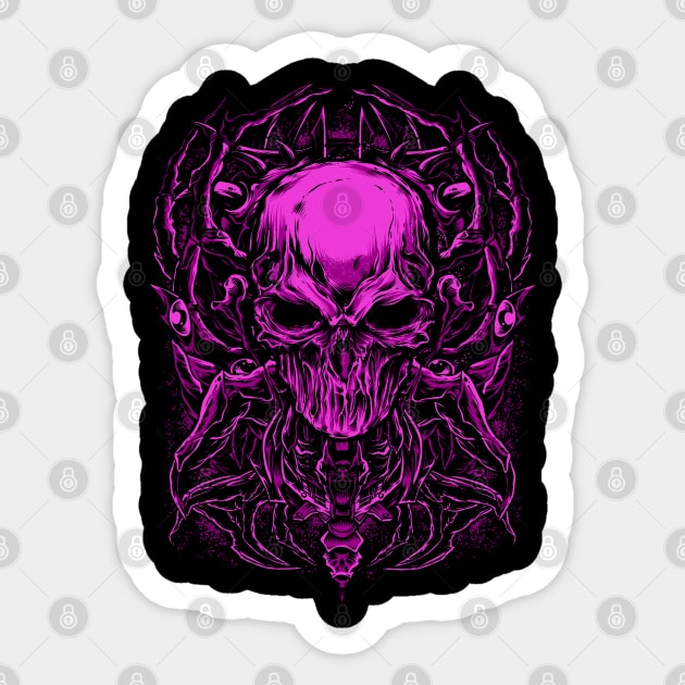 Skull Sticker by KawaiiDread